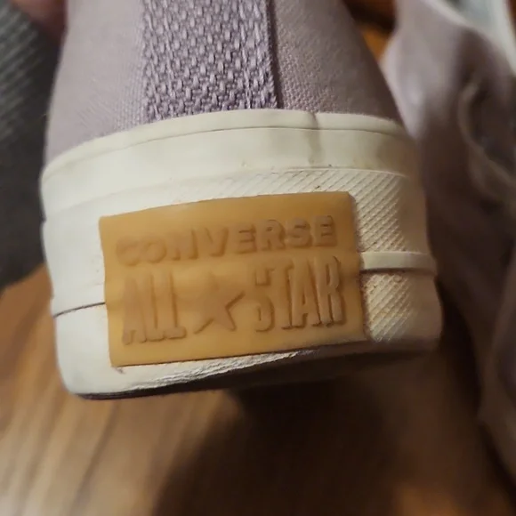 Converse Gray and White High-Top Sneakers - Picture 3 of 4